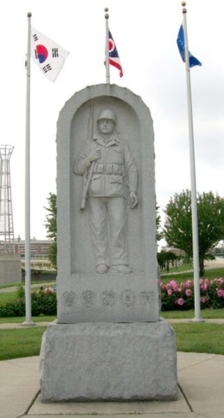 STATE OF OHIO KOREAN WAR MEMORIAL STONE CARVING