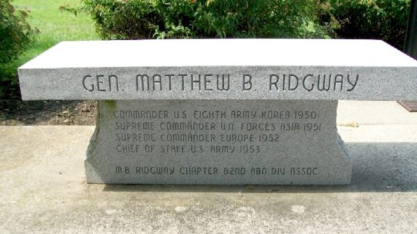 STATE OF OHIO KOREAN WAR MEMORIAL BENCH A