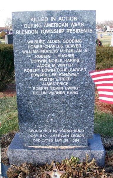 BLENDON TOWNSHIP WAR MEMORIAL STONE B