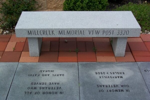 UNION COUNTY VETERANS MONUMENT BENCH D