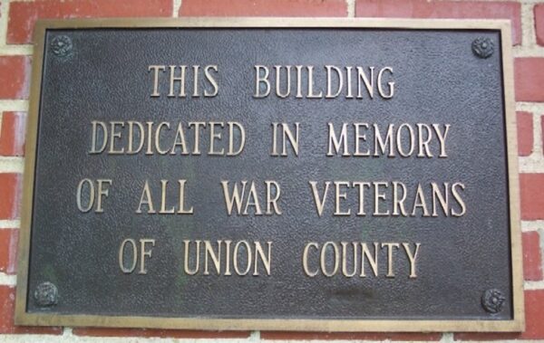 AMERICAN LEGION UNION POST NO. 79 MEMORIAL BUILDING PLAQUE B