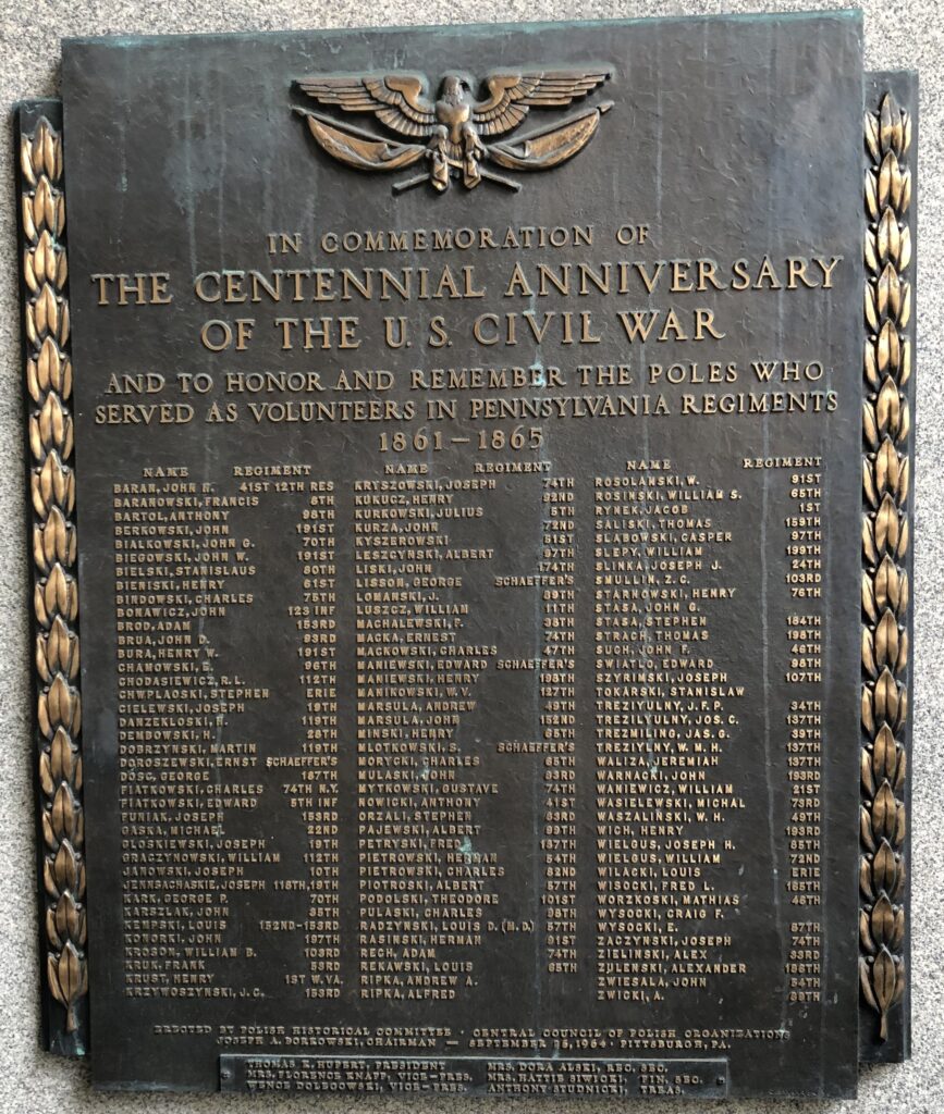 THE CENTENNIAL ANNIVERSARY OF THE U.S. CIVIL WAR MEMORIAL PLAQUE