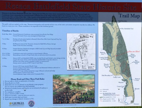 RESACA BATTLEFIELD STATE HISTORIC SITE WAR MEMORIAL PANEL