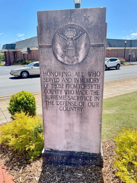 FORSYTH COUNTY SUPREME SACRIFICE WAR MEMORIAL