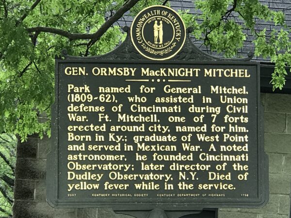 GEN. ORMSBY MACKNIGHT MITCHELL WAR MEMORIAL MARKER