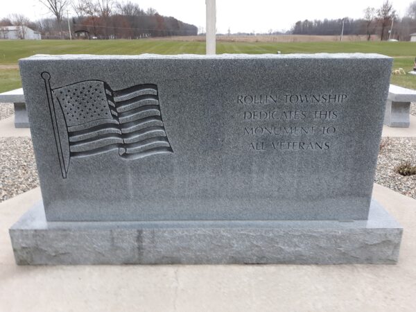 ROLLIN TOWNSHIP ALL VETERANS MEMORIAL FRONT
