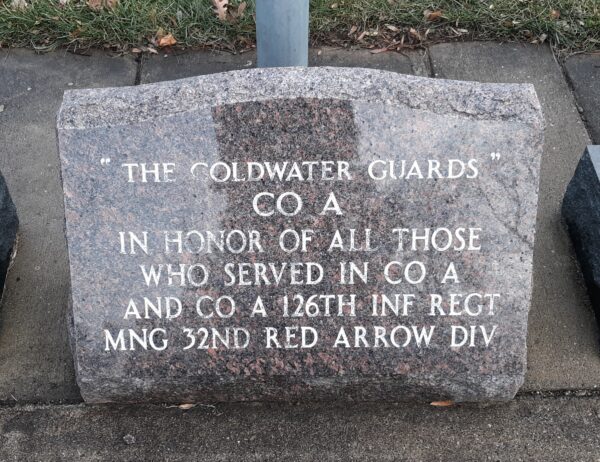 “A GATHERING OF FLAGS” WAR MEMORIAL STONE F