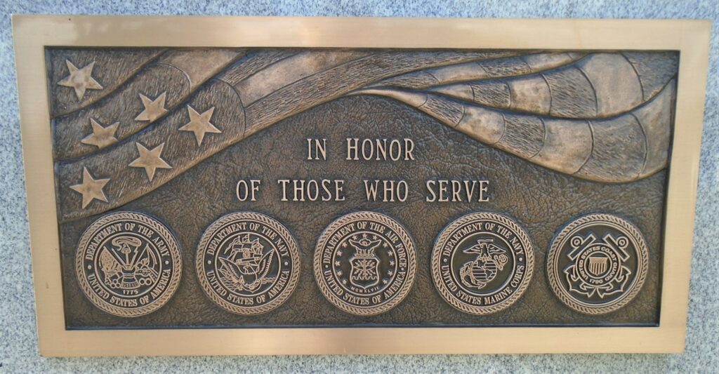 SPC OLIVER J. BROWN WAR MEMORIAL PLAQUE C