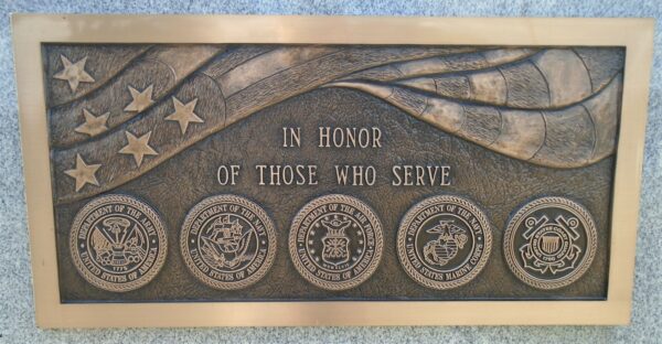 SPC OLIVER J. BROWN WAR MEMORIAL PLAQUE C