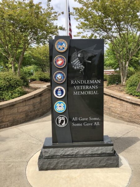 RANDLEMAN VETERANS MEMORIAL FRONT