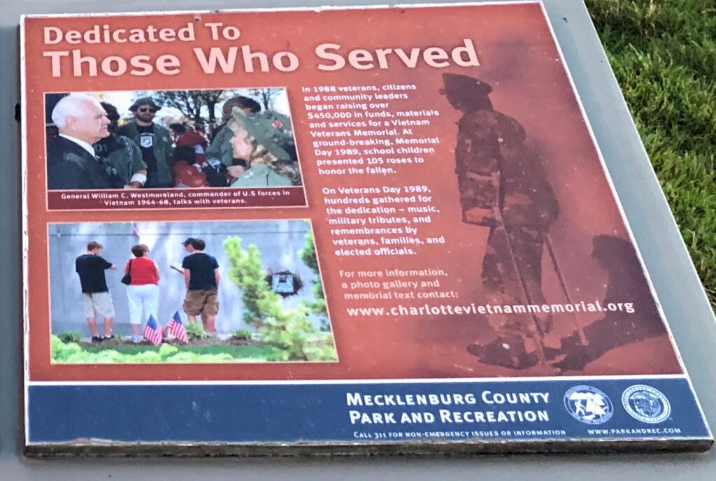 DEDICATED TO THOSE WHO SERVED WAR MEMORIAL PANEL