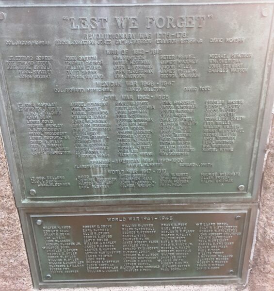 CAENARVON TOWNSHIP WAR MEMORIAL PLAQUE B