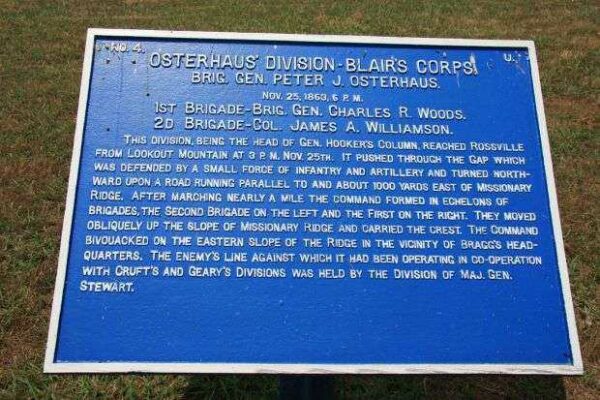 OSTERHAUS’ DIVISION-BLAIR’S CORPS MEMORIAL PLAQUE
