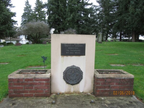 AMERICAN LEGION POST NO. 19 VETERANS OF ALL WARS MEMORIAL