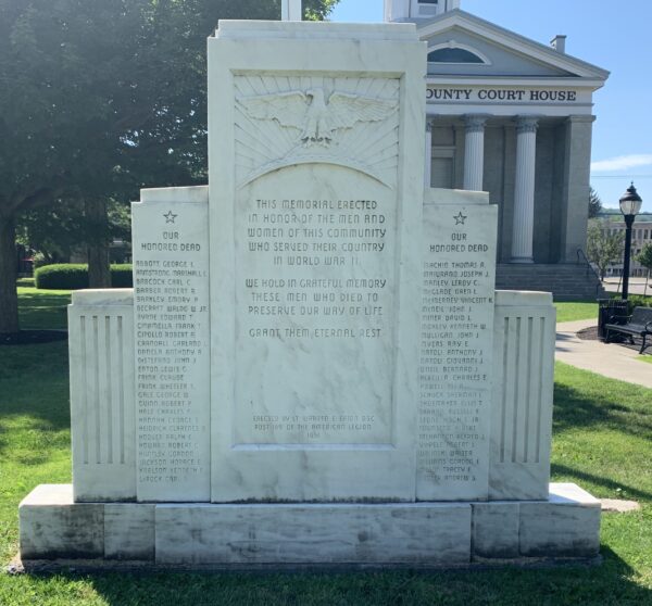 AMERICAN LEGION POST 189 WORLD WAR II MEMORIAL