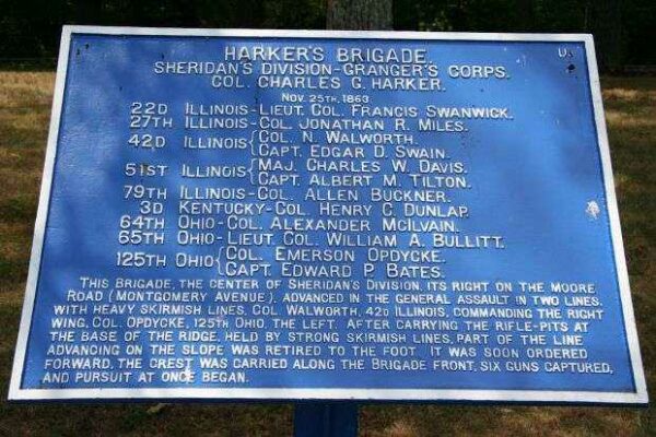 HARKER’S BRIGADE MEMORIAL PLAQUE