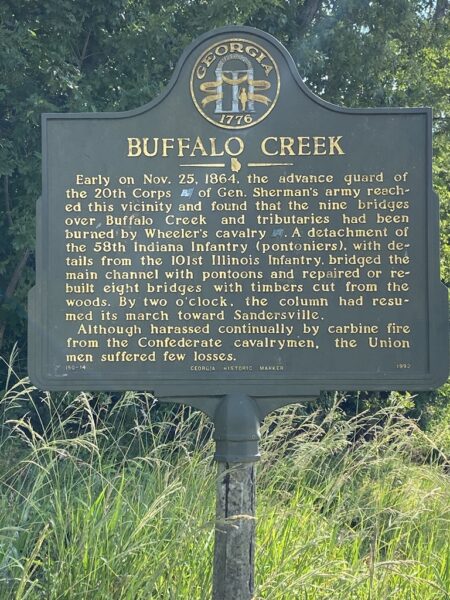 BUFFALO CREEK WAR MEMORIAL MARKER