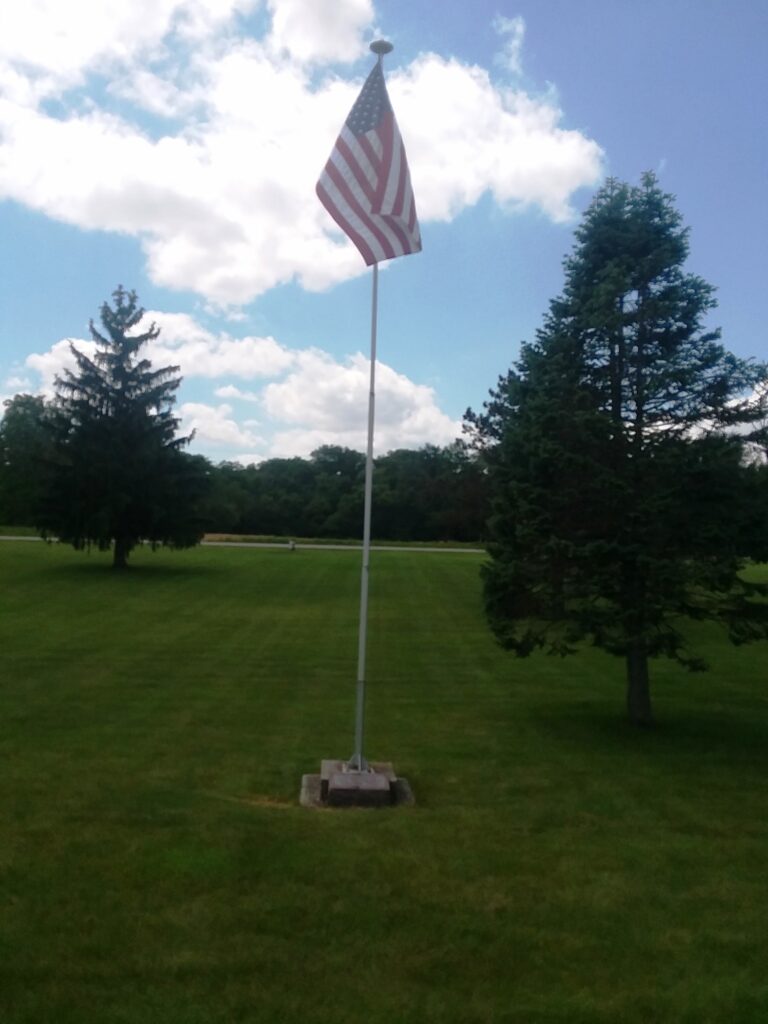 NEY CEMETERY ALL VETERANS MEMORIAL FLAGPOLE