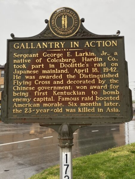 GALLANTRY IN ACTION WAR MEMORIAL MARKER