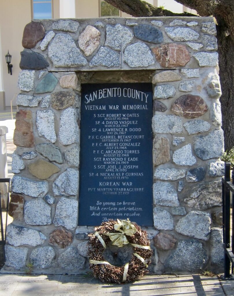 SAN BENITO COUNTY VIETNAM WAR MEMORIAL