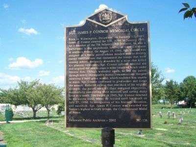 SGT. JAMES P. CONNOR MEMORIAL MARKER