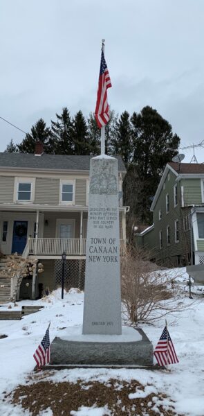TOWN OF CANAAN NEW YORK ALL WARS MEMORIAL