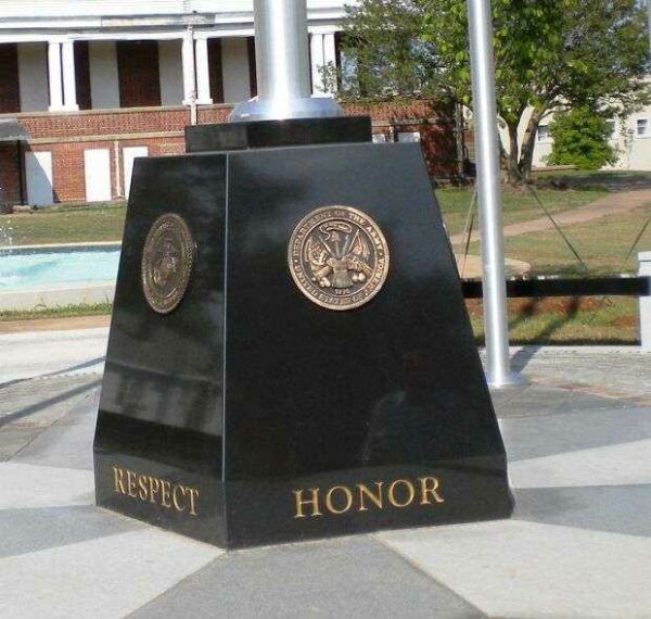 WARE SHOALS VETERANS MEMORIAL FLAGSTAFF BASE