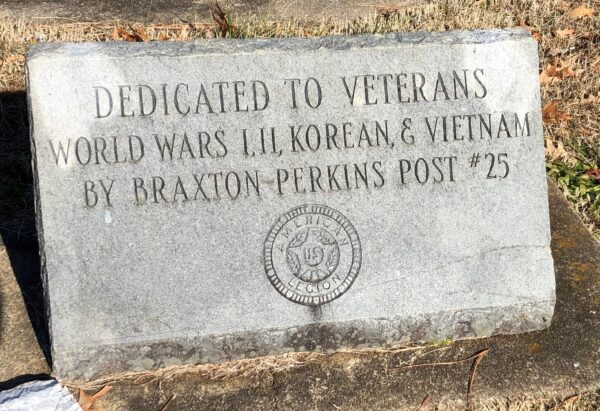 BRAXTON PERKINS POST #25 WAR VETERANS MEMORIAL
