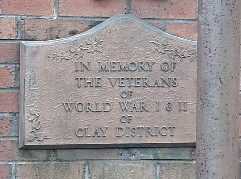 LITTLETON, WAR VETERANS MEMORIAL PLAQUE A