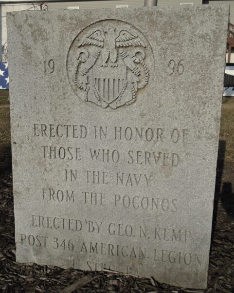 MONROE COUNTY PENNA WORLD WAR MEMORIAL STONE D