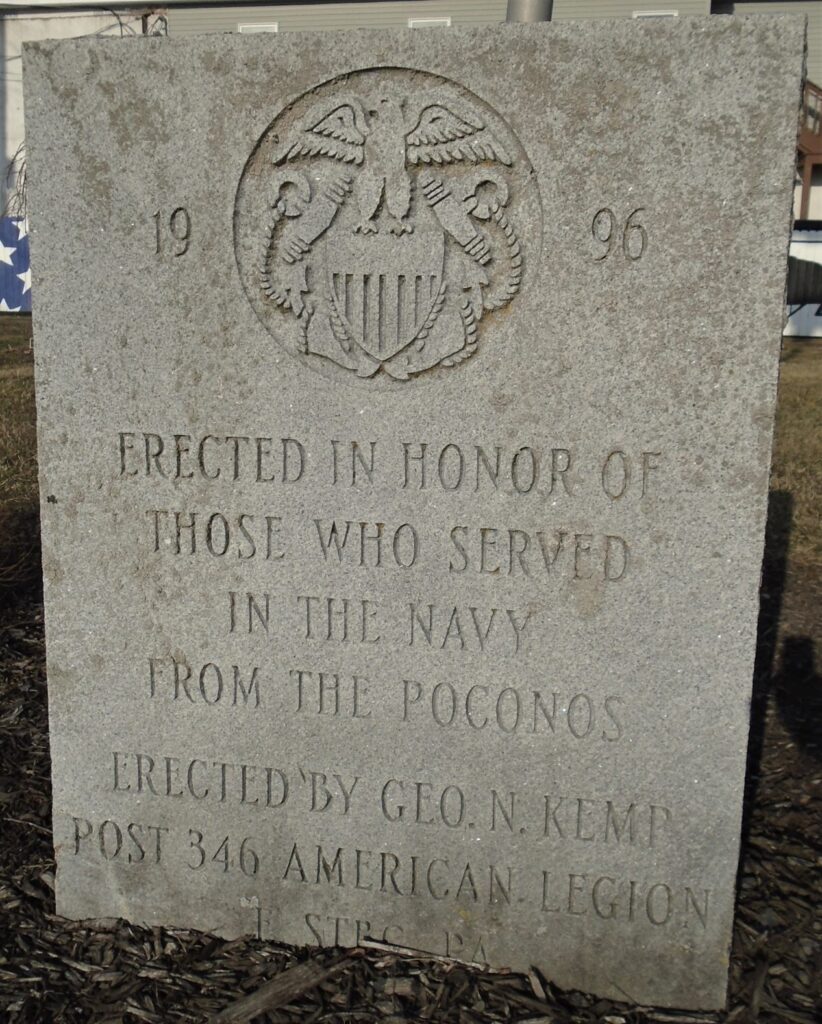 MONROE COUNTY PENNA WORLD WAR MEMORIAL STONE D