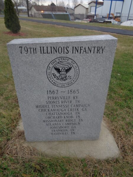 79TH ILLINOIS INFANTRY WAR MEMORIAL FRONT