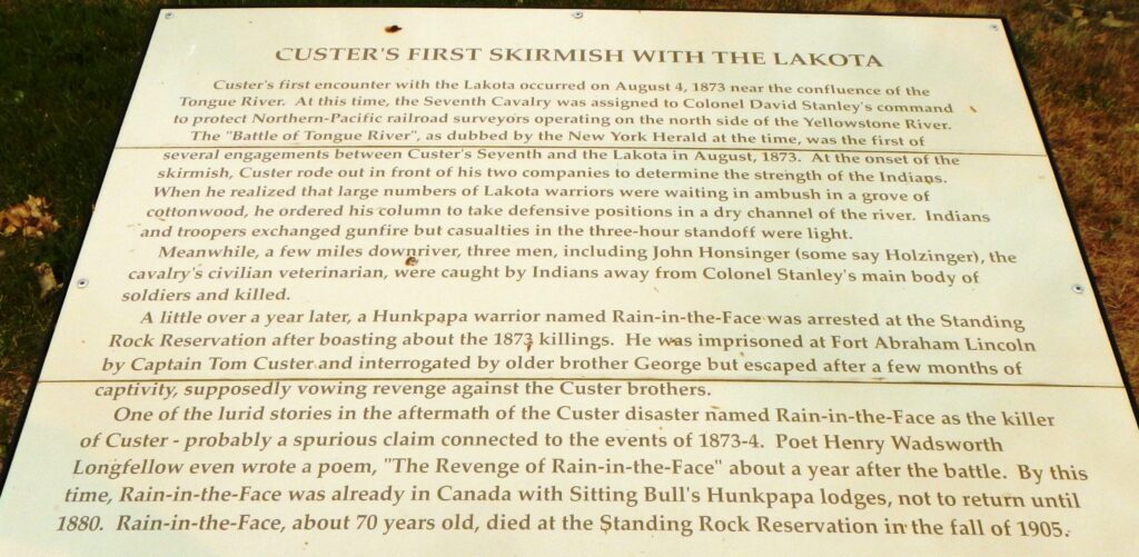 CUSTER’S FIRST SKIRMISH WITH THE LAKOTA MEMORIAL PANEL