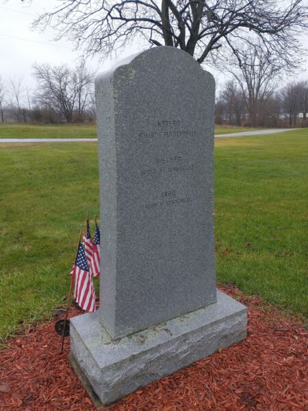 ROBERT MCMILLIN POST NO. 332 FALLEN COMRADES MEMORIAL BACK