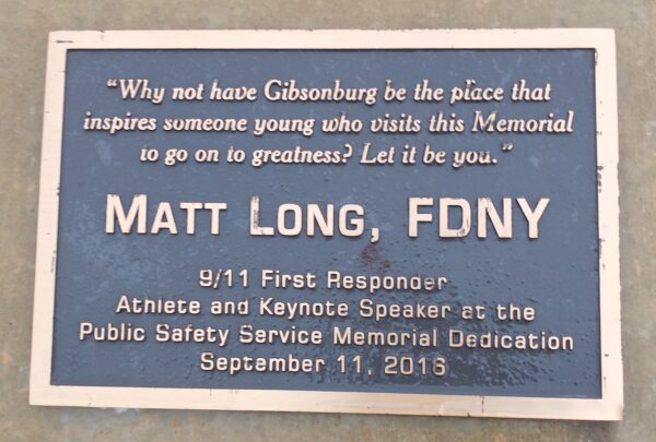 BENT AND TWISTED METAL SEPEMBER 11, 2001 MEMORIAL PLAQUE E