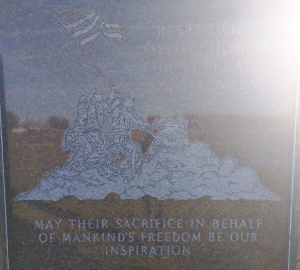 RESTLAWN FIELD OF HONOR MEMORIAL CLOSE-UP