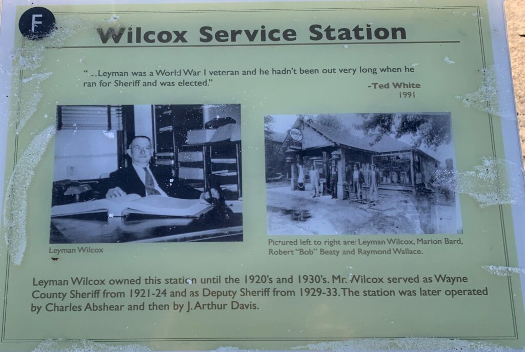 WILCOX SERVICE STATION MEMORIAL PANEL