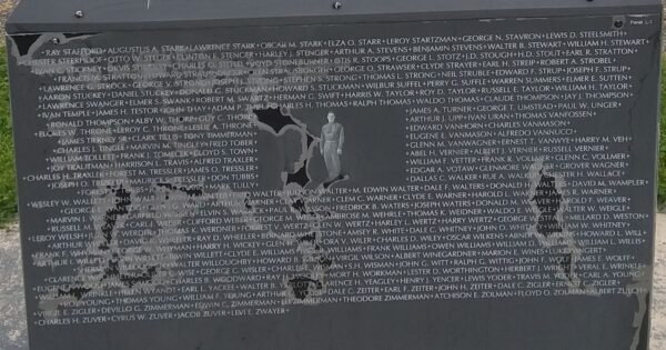 WILLIAMS COUNTY WORLD WAR I MEMORIAL STONE F