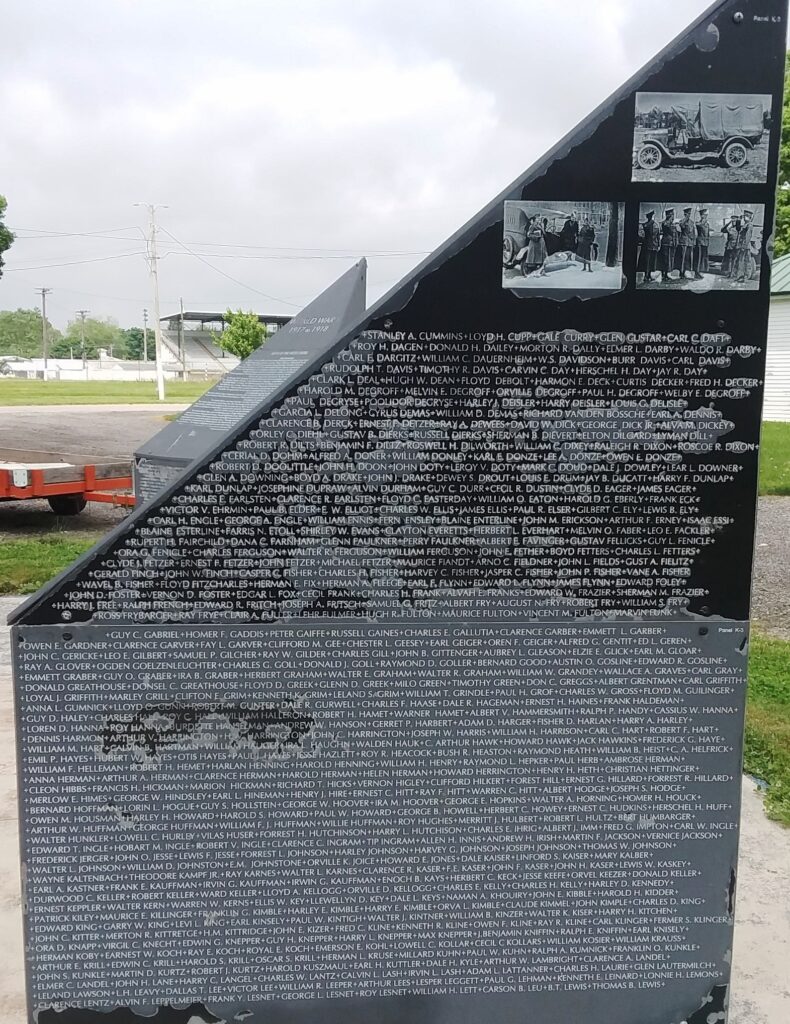 WILLIAMS COUNTY WORLD WAR I MEMORIAL STONE D