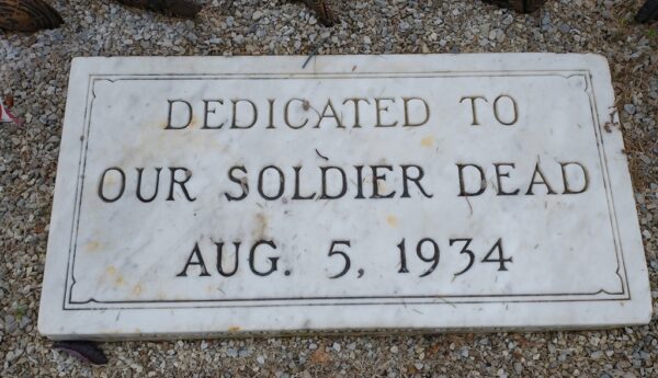 FLORAL GROVE CEMETERY VETERANS MEMORIAL FLAGPOLE STONE