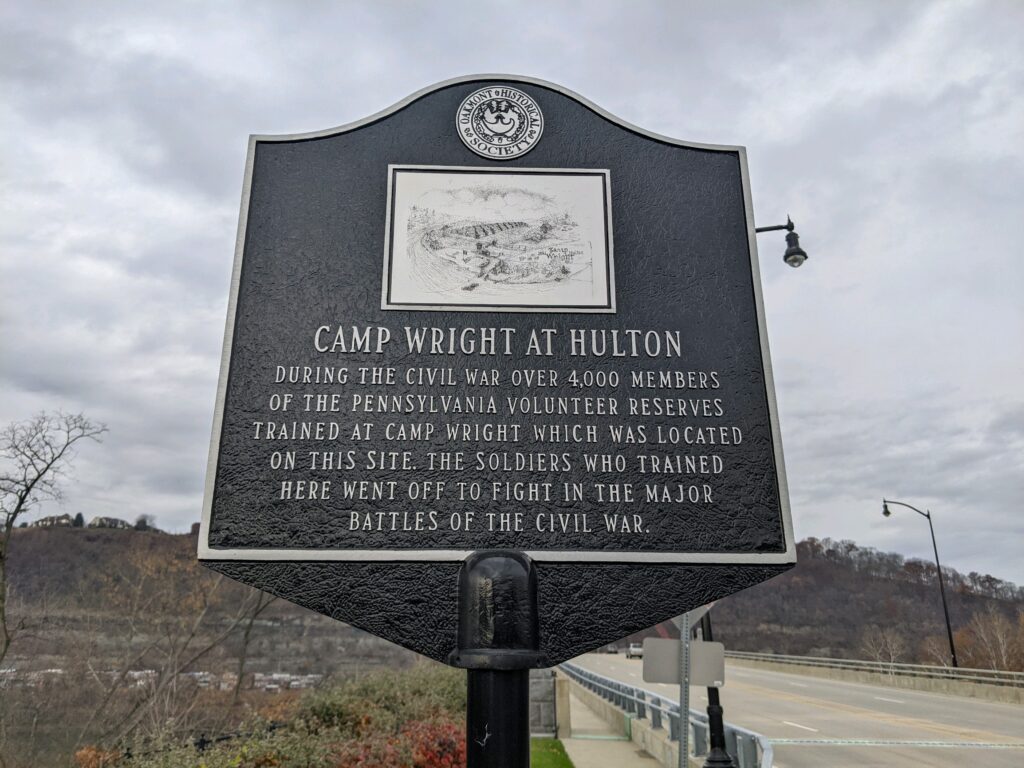 CAMP WRIGHT AT HULTON MEMORIAL MARKER