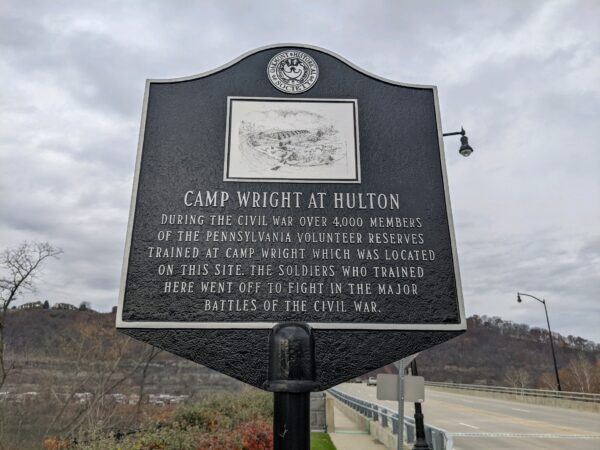 CAMP WRIGHT AT HULTON MEMORIAL MARKER