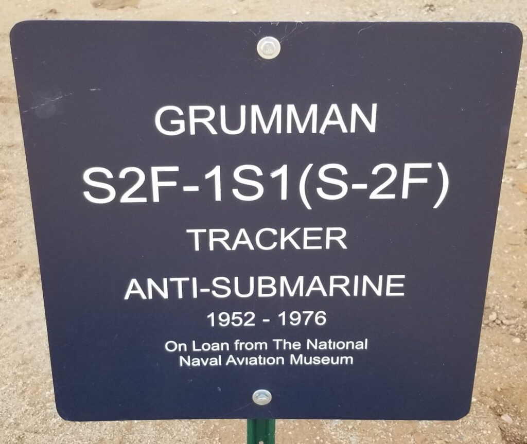 GRUMMAN S2F-1S1 (S-2F) TRACKER MEMORIAL AIRCRAFT