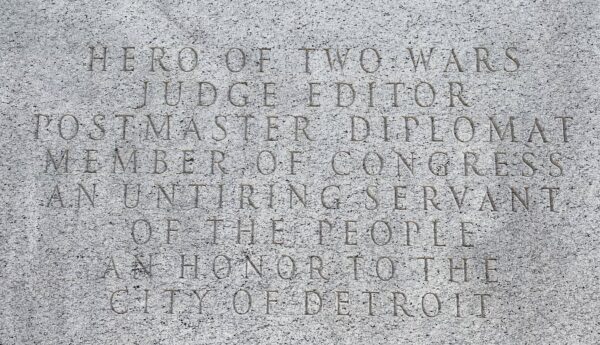 MAJOR GENERAL ALPHEUS STARKEY WILLIAMS WAR MEMORIAL STONE A