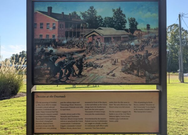 DECISION AT THE CROSSROADS WAR MEMORIAL MARKER