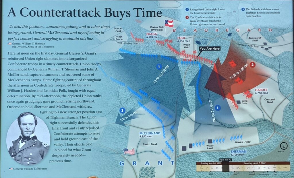 THE COUNTERATTACK BUYS TIME WAR MEMORIAL PANEL