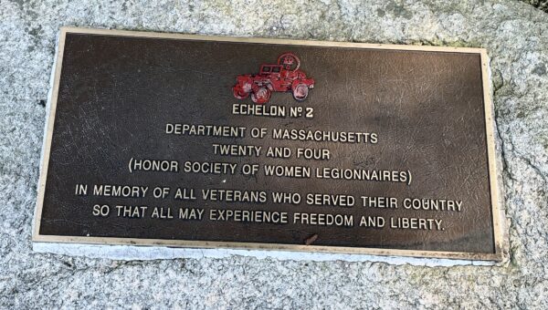 MASSACHUSETTS NATIONAL CEMETERY TWENTY AND FOUR MEMORIAL PLAQUE