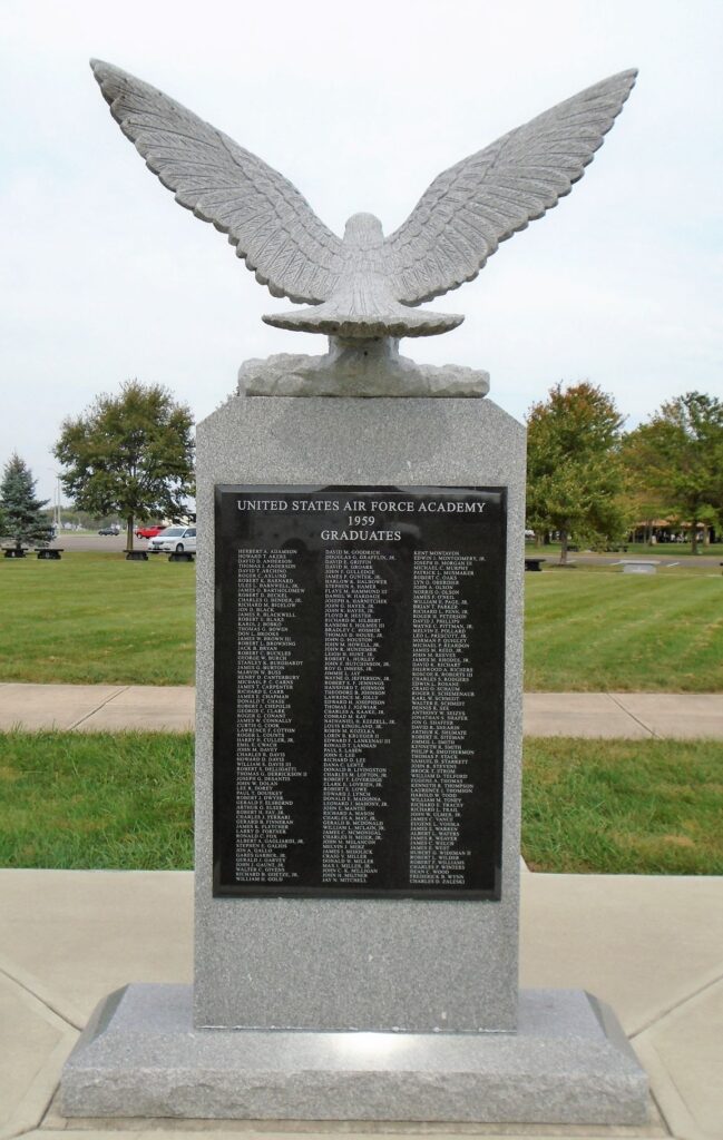 AIR FORCE ACADEMY CLASS OF 1959 MEMORIAL BACK