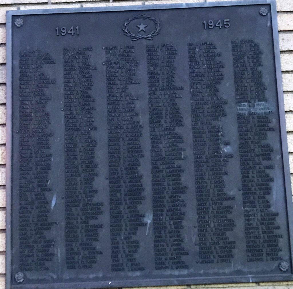 HENRY AREA HONOR ROLL WAR MEMORIAL PLAQUE D