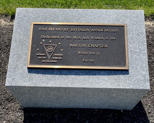 MASSACHUSETTS NATIONAL CEMETERY 83RD INFANTRY DIVISION ASSOCIATION MEMORIAL
